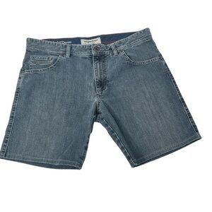 MEN'S ALBERTO T400 MODERN FIT‎ 890 STONE JEAN SHORTS  LUXURY WAIST 35 (1704)